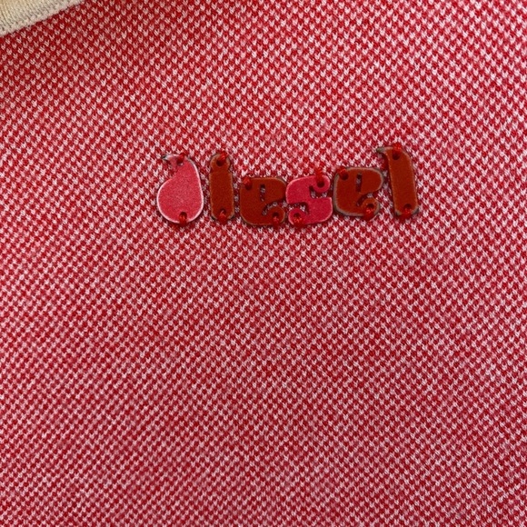 RARE Diesel Red Sleeveless Top w/ Front Neck Fold - Picture 6 of 10